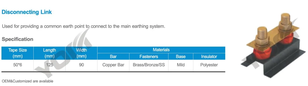 Hot Sale Grounding Bus Bar Silver Plated Copper Busbar